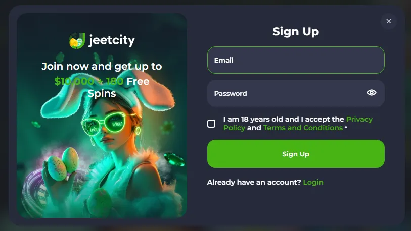 JeetCity account sign in